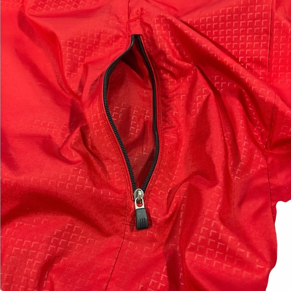 Adidas Men's Climaproof  Zip Up Windbreaker Jacket Size XL Red - Picture 6 of 9